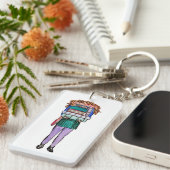 愛書家のKeychain キーホルダー (正面右)