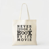愛書家は映画によって決して本を判断しません トートバッグ (正面)