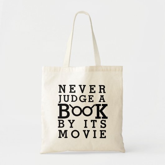 愛書家は映画によって決して本を判断しません トートバッグ (正面)