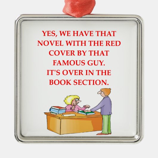 愛書家 メタルオーナメント (正面)