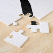 愛書道の日本のな漢字の記号 ジグソーパズル (側面)