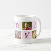 愛最もクールなお母さんのカスタムな写真のコラージュ コーヒーマグカップ (正面右)