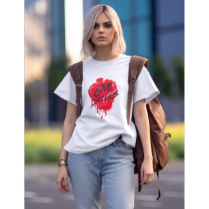 愛最低のデザイン反バレンタインデーモダン Tシャツ