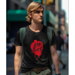 愛最低のデザイン反バレンタインデーモダン Tシャツ