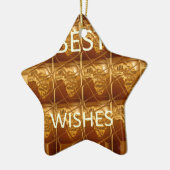 愛最高のしいアフリカ文化芸術の願い セラミックオーナメント (左)