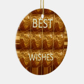 愛最高のしいアフリカ文化芸術の願い セラミックオーナメント (右)