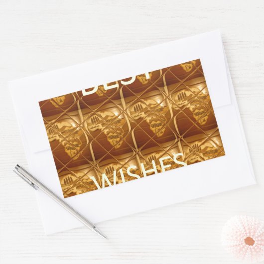 愛最高のしいアフリカ文化芸術の願い 長方形シール (封筒)