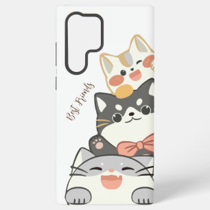 愛最高のしい猫を愛する友人 SAMSUNG GALAXY S22 ULTRAケース