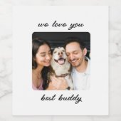 愛最高のする賛辞 ワインラベル (シングルラベル)