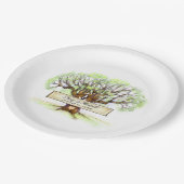 愛木の結婚式によってカスタマイズ紙皿 ペーパープレート (アングル)