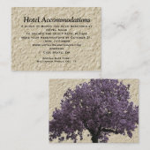 愛木の薄紫の宿泊施設の挿入物カード エンクロージャーカード (正面/裏面)