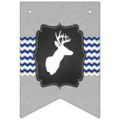 愛木びき台のベビーと振りかけられて、灰色海軍振りかけて下さい バンティングフラッグ (第1の旗)