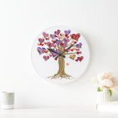 愛木 ラージ壁時計 (ホーム)