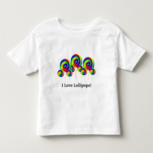 愛棒つきキャンデーのTシャツの子供 トドラーTシャツ (正面)