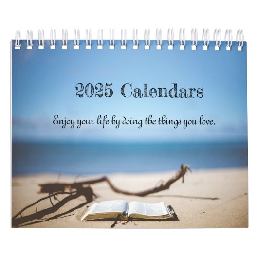 愛楽しむする事を行うことによってあなたの人生。2025 カレンダー (カバー)