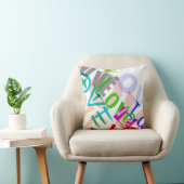 愛正方形の枕 クッション (椅子)