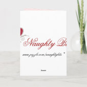 愛気のあるそぶりをした者のバレンタイン シーズンカード (裏面)