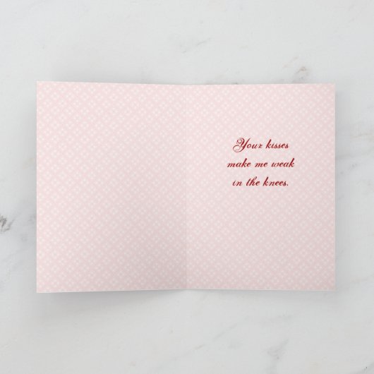 愛気のあるそぶりをした者のバレンタイン シーズンカード (内部)