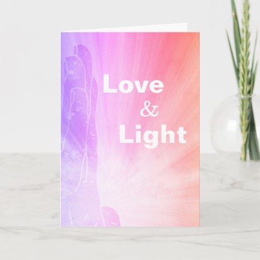 *~*愛治療師は治療手Lightworkerを放射します カード (正面)