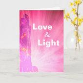 *~*愛治療師は治療手Lightworkerを放射します カード (黄色い花)