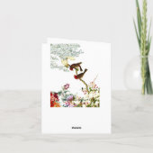 愛活気づいた中国のな結婚式のサンキューカードの© サンキューカード (裏面)