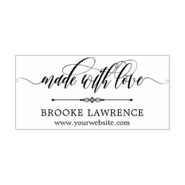 愛渦巻形ので作られた書道 – 名前を付ける ラバースタンプ