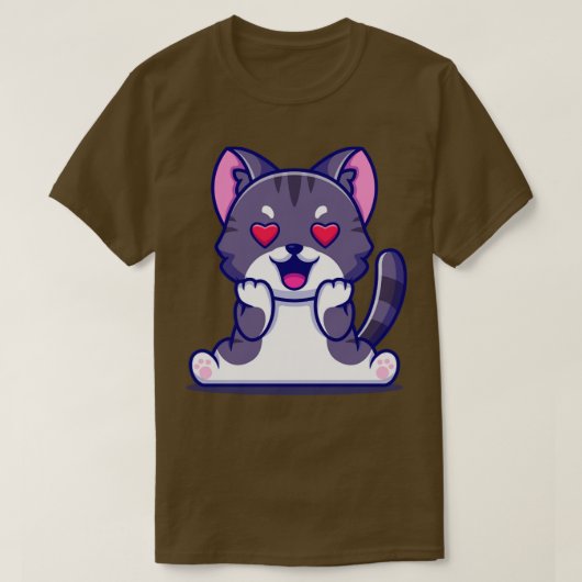 愛漫画に登場するかわいい猫|過去記事 Tシャツ (デザイン正面)