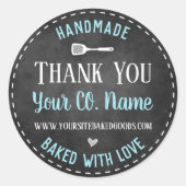 愛焼いたで手作りサンキュークラシックラウンドS ラウンドシール (正面)
