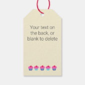 愛焼いたで、おいしいカップケーキで、あなたの言葉 ギフトタグ (裏面)