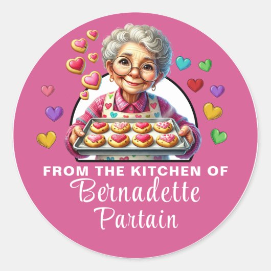 愛焼いたで ラウンドシール (正面)