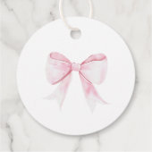 愛焼いたのピエレガントックボウ付きパーソナライズされた フェイバータグ (裏面)