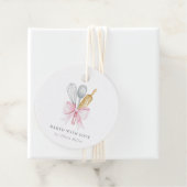 愛焼いたのピエレガントックボウ付きパーソナライズされた フェイバータグ (インサイチュ)