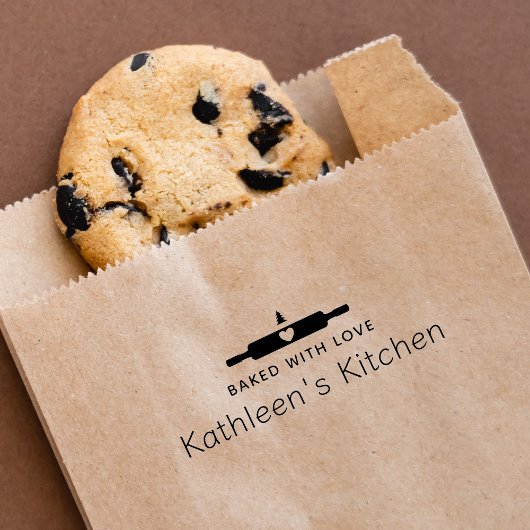 愛焼いたのピン転が付き手作り ラバースタンプ