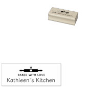 愛焼いたのピン転が付き手作り ラバースタンプ (押印)