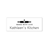 愛焼いたのピン転が付き手作り ラバースタンプ (インプリント)