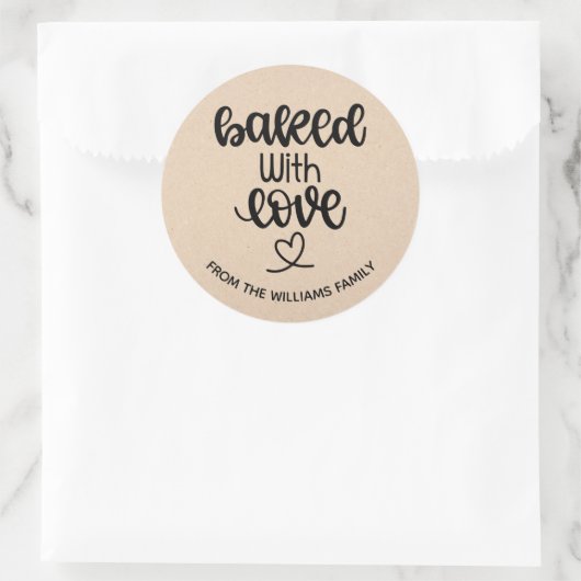 愛焼いたの手作り商品焼いたギフトで ラウンドシール (バッグ)