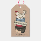 愛焼いたの素朴メッセージカード ギフトタグ (正面)