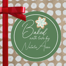 愛焼いたクッキー付き ラウンドシール