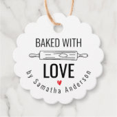 愛焼いたクリスマスベーキングクラフトギフト フェイバータグ (正面)