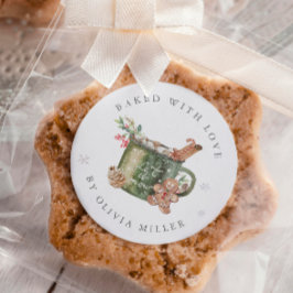 愛焼いたクリスマス熱ココアシール付き ラウンドシール