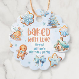 愛焼いたクリスマスCookie誕生日パーティーと フェイバータグ