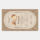 愛焼いたソース生地コテージ食品法ラベル付き 長方形シール (正面)