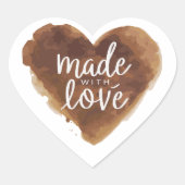 愛焼いたハート製 ハートシール (正面)