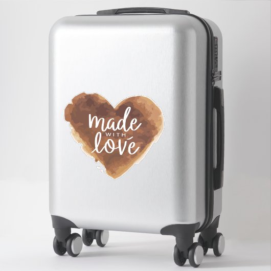 愛焼いたハート シール (スーツケース)