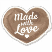 愛焼いたハート シール (正面)