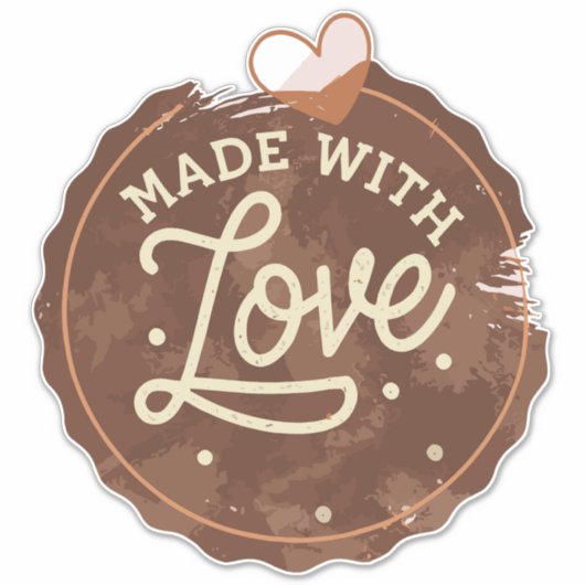 愛焼いたハート シール (正面)