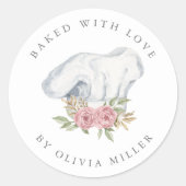 愛焼いたピンクエレガントミキサーペストリークラシック ラウンドシール (正面)