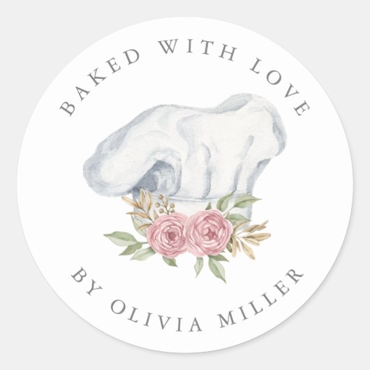 愛焼いたピンクエレガントミキサーペストリークラシック ラウンドシール (正面)