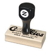 愛焼いた付きクッキーby名前をカスタムする ラバースタンプ (スタンプ)