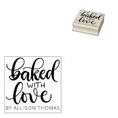 愛焼いた付き – ラバパーソナライズされたスタンプ ラバースタンプ (押印)